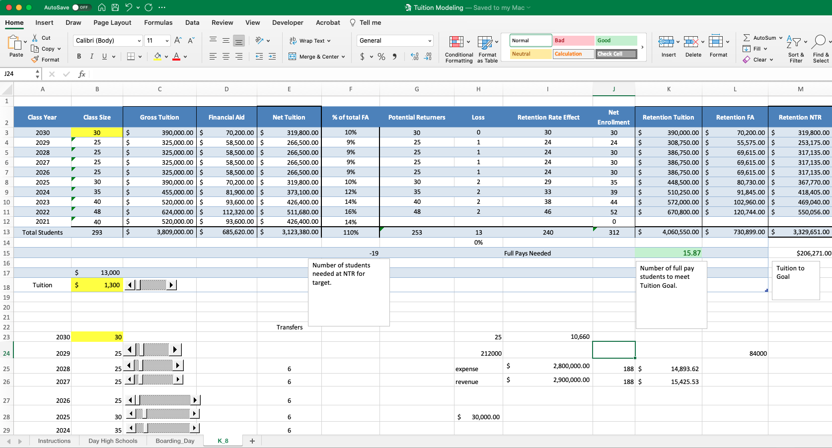 Excel Sheet